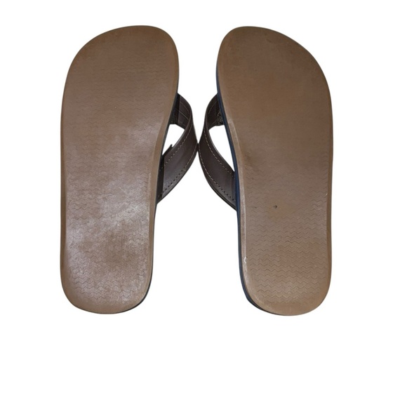 Vineyard Vines Men’s Brown Thong Sandals Size 12 - Picture 5 of 7